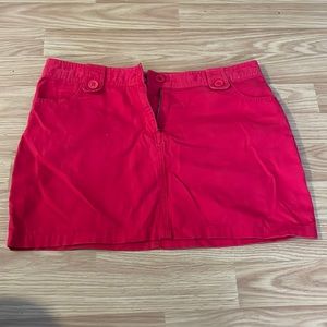 Vintage red mini skirt